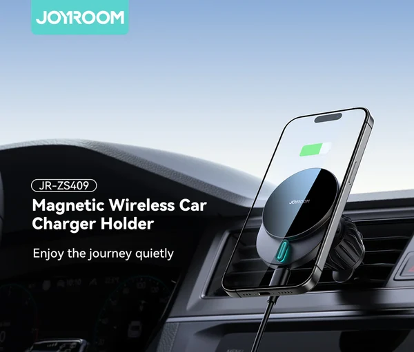 JOYROOM JR ZS409 Magnetic Wireless Car Charger Holder - Image 2