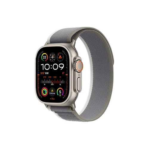 Apple Watch Ultra 2 2023 Good - Natural - Trail Loop Green Gray - Image 3