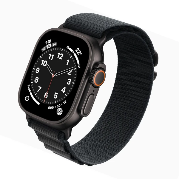 Apple Watch Ultra 3 2025 Exceptional - Black - Alpine Loop Light Blue - Image 2