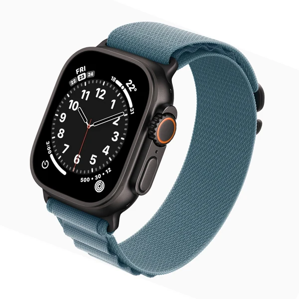 Apple Watch Ultra 3 2025 Exceptional - Black - Alpine Loop Light Blue - Image 3