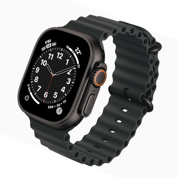 Apple Watch Ultra 3 2025 Exceptional - Black - Ocean Band Black - Image 6